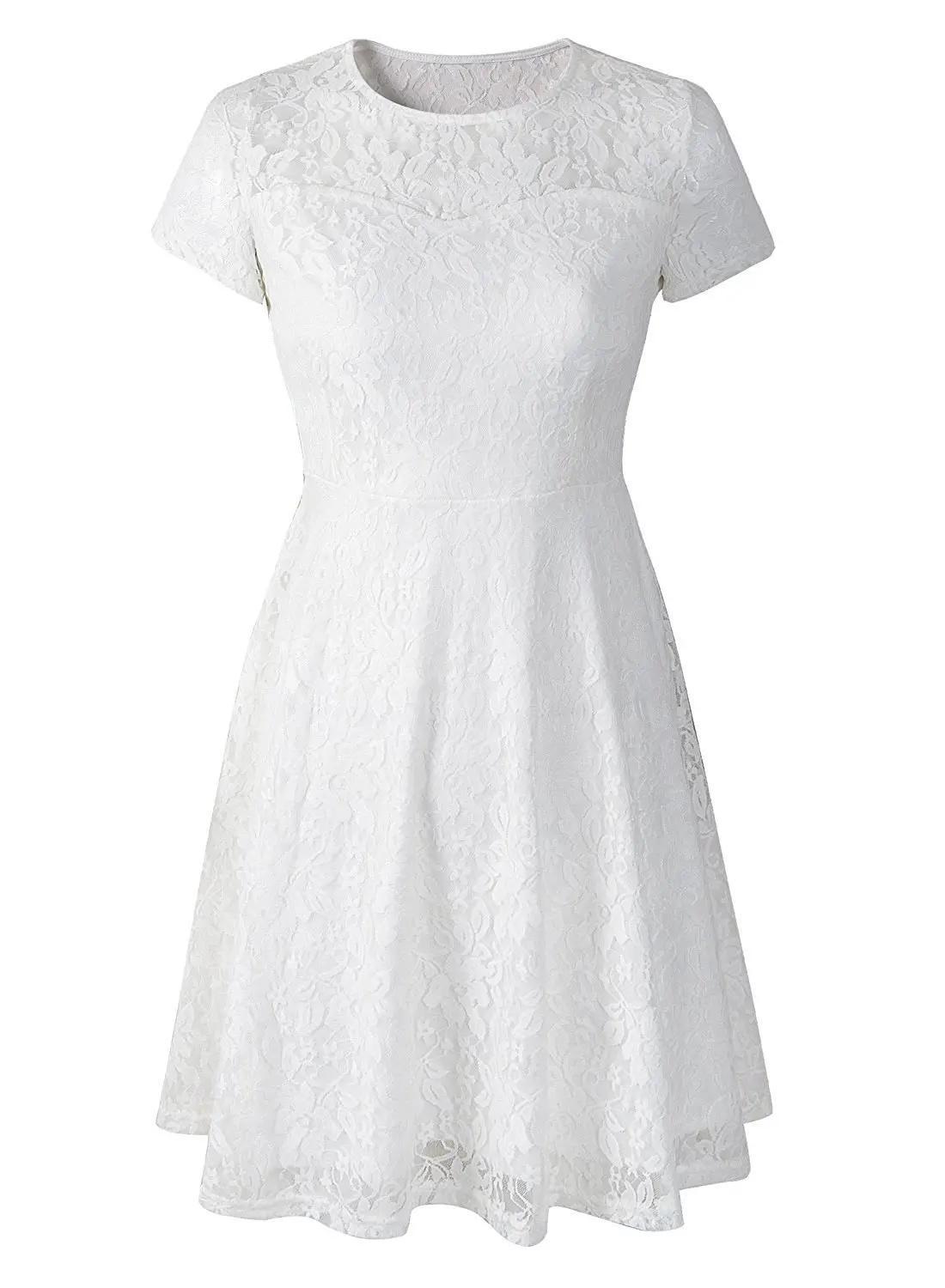Платье размера плюс, женское элегантное милое кружевное платье, сексуальные вечерние облегающие летние платья принцессы красного и синего цвета NS8985 - Цвет: Белый
