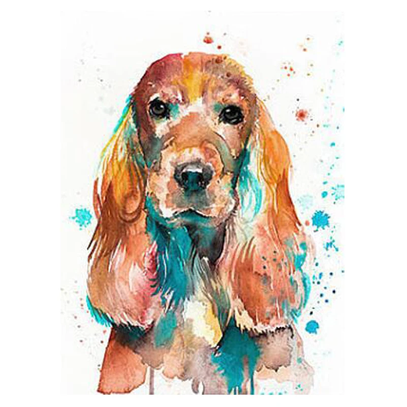 

5d diy diamond embroidery English Cocker Spaniel diamond painting Cross Stitch full square Rhinestone mosaic home decor JS3926