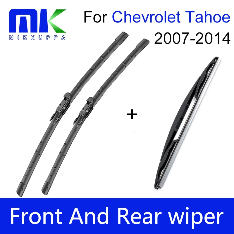

Mikkuppa Front And Rear Wiper Blades For Chevrolet Tahoe 2007-2014 Narural Rubber Windscreen Windshield Auto Car Accessories