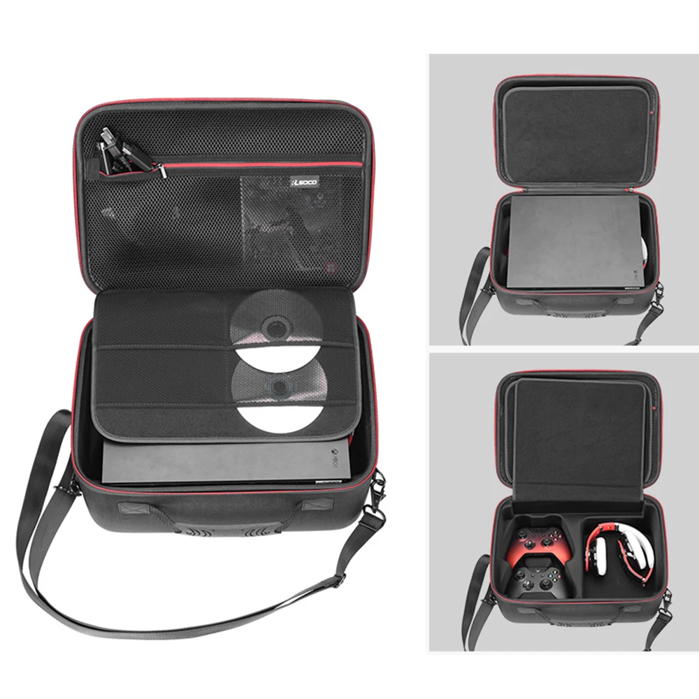 

2019 Newest Portable EVA Hard Travel Case For Xbox one X ONEX Console And Accessories Pouch Storage Box Shoulder Bag Handbag