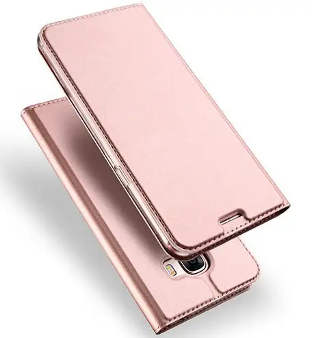 Для samsung Galaxy A5 /Galaxy A3 /Galaxy A7 Чехол-книжка на магните с подставкой Чехол-портмоне с отделением для карт чехол для телефона из искусственной кожи - Цвет: Розовый
