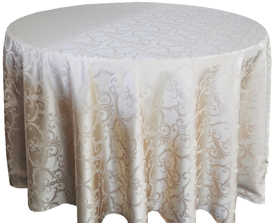 Round Tablecloth Damask Polyester Tablecloth Tablecloths For Wedding