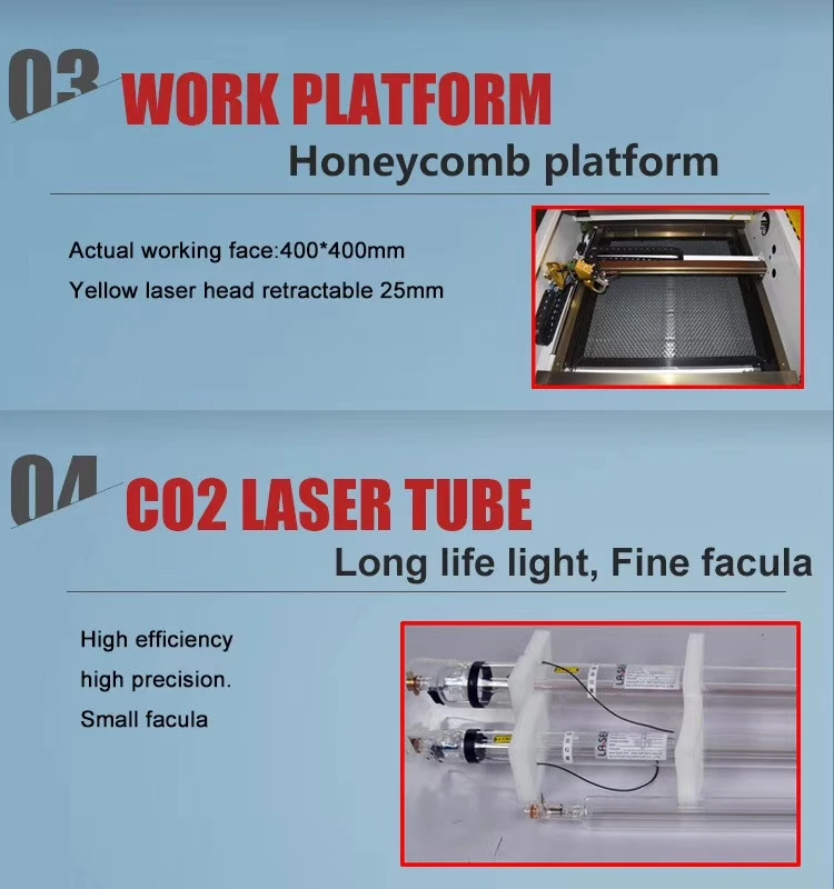 50 Вт CO2 станок для лазерной гравировки и резки 4040 лазерный гравер и резак с высоким качеством