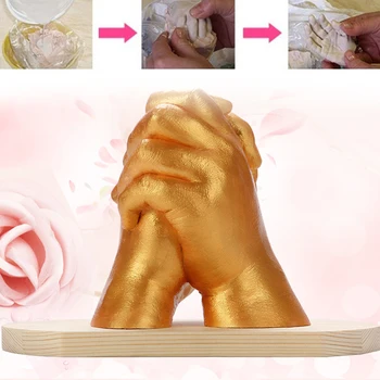 

DIY Replica 3D Hand & Foot Print Mold Powder Gypsum Powder Baby Birthday Gift Handprint Footprint Gift Plaster Casting Kit