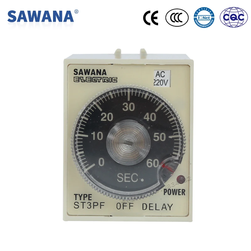 time relay digital timer ST3PF AC380V 36V 24V time relay 8 pin off