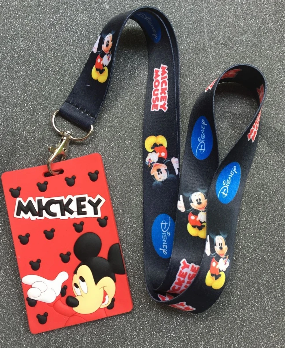 lot Cartoon cat mix Lanyards ID Card Badge Holder Keychain Neck Key