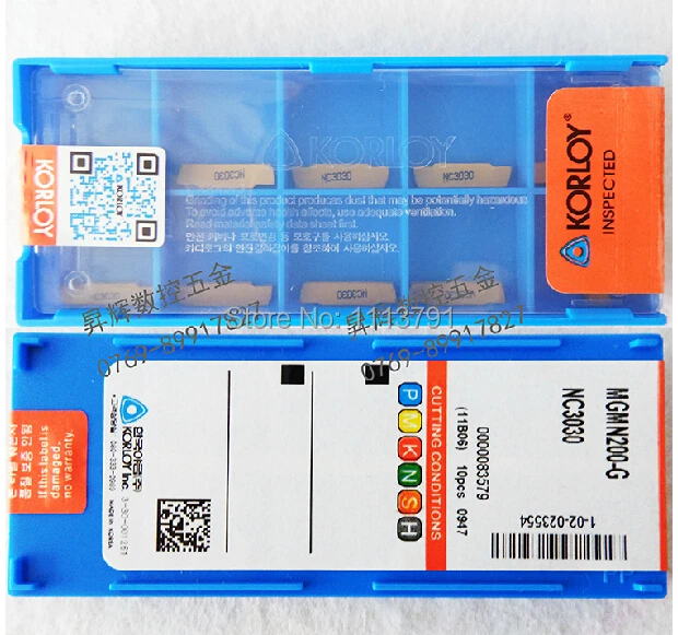 10 штук в штучной упаковке пазовые проборы 2 мм Korloy вставки MGMN200-G NC3020 \ NC3030 \ PC9030 \ H01 для токарных инструментов