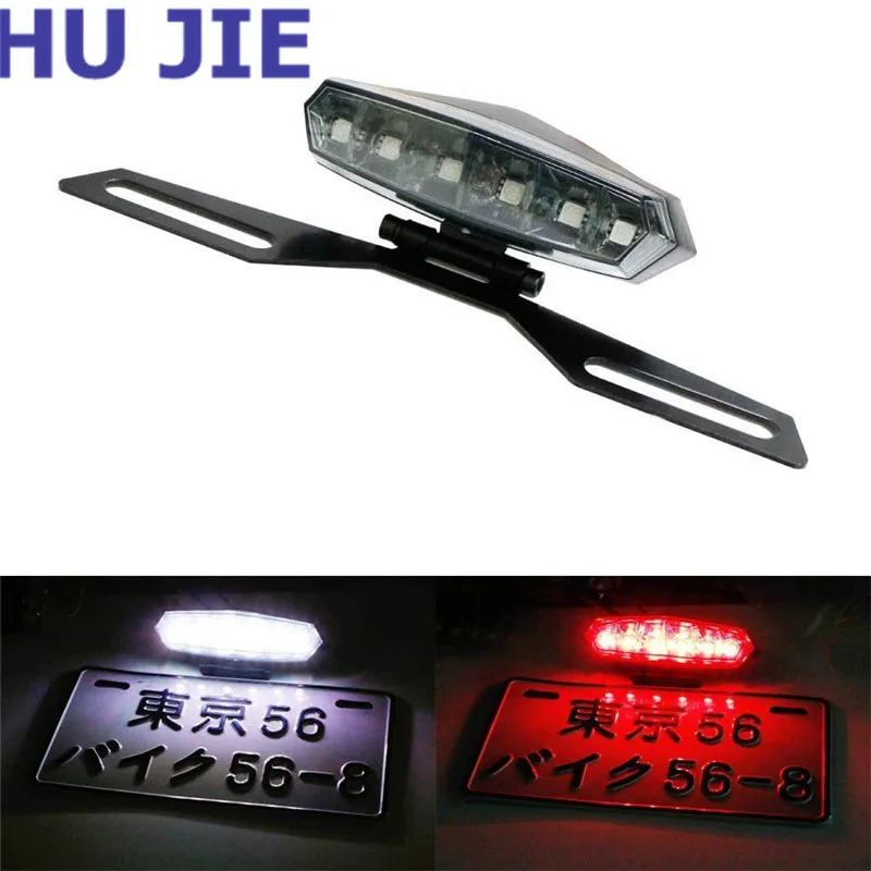 

Free shipping Motorcycle High Quality Side Mount Tail Light Holder License Plate Bracket Taillights Support Vintage Moto