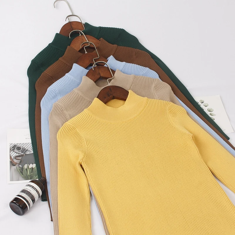 

ONLYSVTER 2019 Spring Autumn Women Pullover Sweater Knitted Rib Soft Jumper Fashion Quality Female Basic Sweater Top