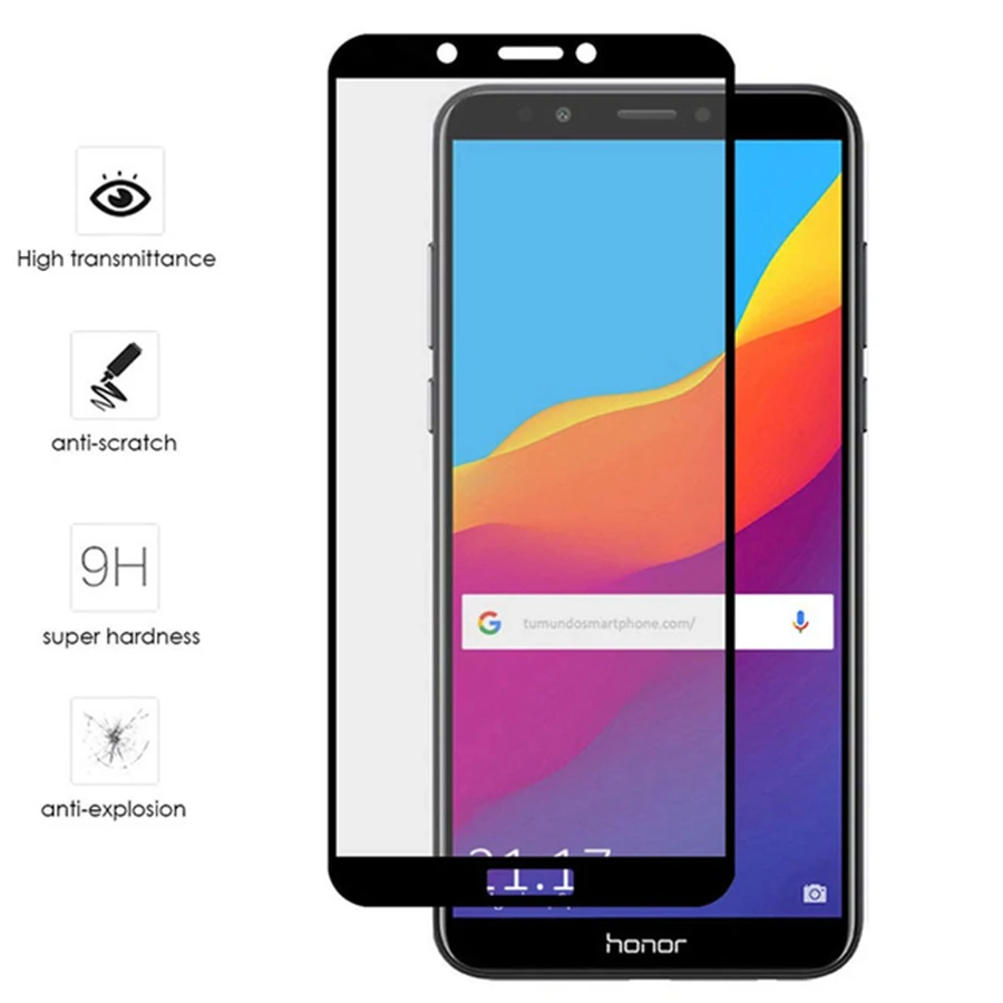 Защитное стекло для Huawei Y5 Prime 2018 чехол Honor 7a A7 7 A закаленное экрана Huwei Y5prime полное