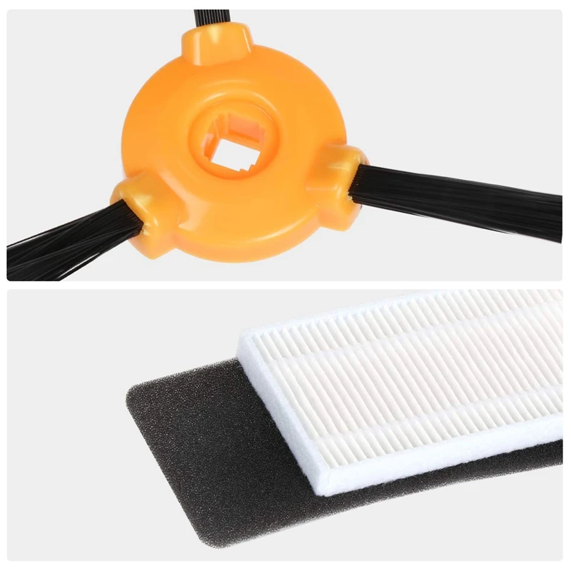 Accessory Kit for Deebot N79S and N79 Robotic Vacuum Cleaner - 2 Main Brush +1 Primary Filter + 8 Filters + 8 Side Brushes