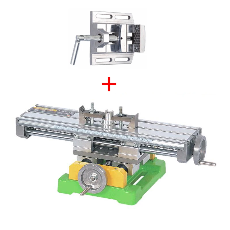 Профессиональный X Y комбинированный скользящий стол фрезерный Рабочий стол для фрезерного станка комбинированное сверление+ 2," Плоские щипцы тиски