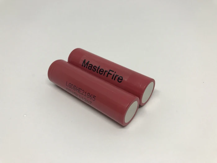 

100pcs/lot New Original MasterFire ICR18650HE2 2500mah li-ion 18650 HE2 rechargeable batteries 30A for E-cigarette FOR LG