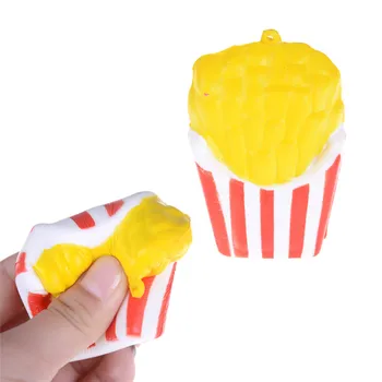 

Squishy Straps Phone Charms Soft Bread Buns bear Panda /Double-headed Smile /Potato Chips/ French Fries /Rainbow Ice Cream