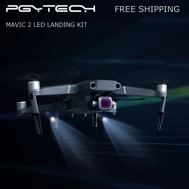 

PGYTECH Mavic 2 LED Landing Gear Extension Legs Holder Extended Skeletons Headlamp Set for DJI Mavic 2 Pro/Zoom Protector