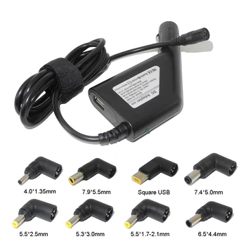 

90W Unversal Car Laptop Adapter Charger for Hp / Dell / Lenovo / Acer / Asus 19V 19.5V 20V Notebook Power Supply Adapter
