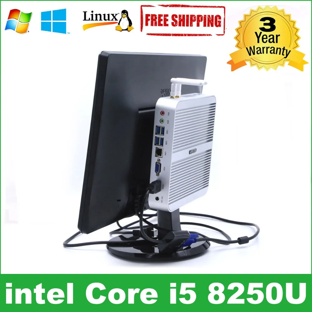 Intel nuc Core i5 7200U Gaming pc Computer Fanless Mini PC 4USB3.0 4USB2.0 Wi-Fi Bluetooth OEM Win10 | Компьютеры и офис
