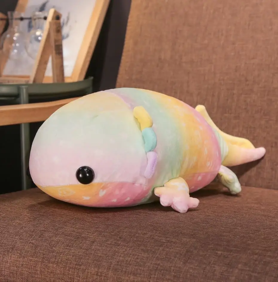 1 шт. 37/см красочные плюшевые динозавры плюшевые рыбы игрушки набивной хлопок гигантская игрушка Salamander кукла для детей мягкие Pilllows подарок - Цвет: 2