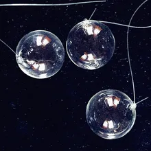 30pcs Wholesale Hand-Blown Transparent Hollow Bubble Ball Aquarium Decoration Hanging ornaments accessories clear Floating Balls