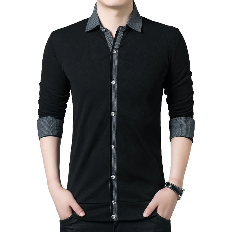 

New Brand Spring Polo Shirt Men Long Sleeve Turn-down Collar Men Polo Shirt Casual Single Breasted Polo Homme Plus Size 4XL 5XL