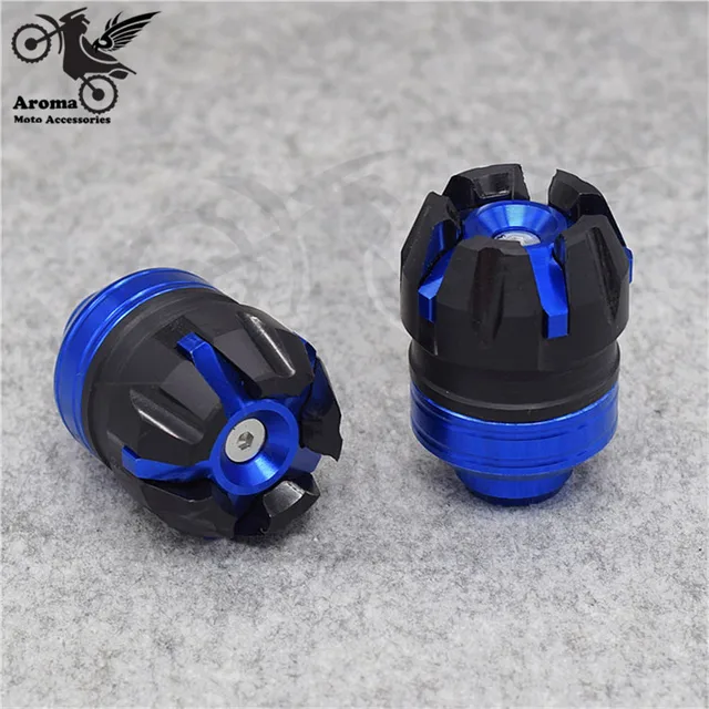 colorful scooter parts dirt pit bike accessories motocross wheel anticaida motorbike Crash Pad motorcycle frame sliders moto 2 blue