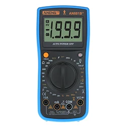 ANENG AN881B+ мультиметр цифровой тестер multimeter мультиметр с подсветкой транзистор тестер цифровой мини мультиметр мультитерка esr meter digital multimeter мультиметор capacitor tester мультиметр с температурой - Цвет: Синий