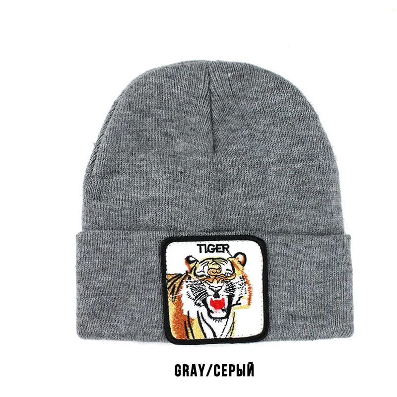 [FLB] Новая Вязаная шапочка животное женское теплое зимнее Вязание шапки для мужчин кепки в стиле хип-хоп Лыжная Шапочка дамская шляпа без полей