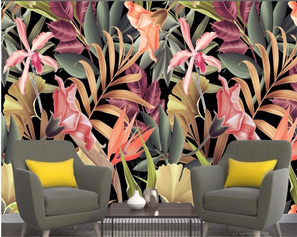 Beibehang de Papel 3d foto de estilo escandinavo, planta Tropical moderna sencilla telón de fondo de Papel de pared 3d Papel de parede Beibehang de Papel 3d foto de estilo escandinavo, planta Tropical moderna sencilla telón de fondo de Papel de pared 3d Papel de parede