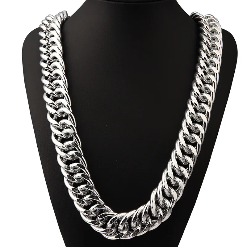 Big Bcuban Chain Necklace 260mm Width 