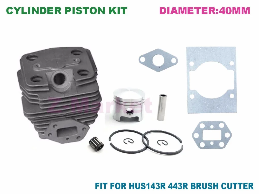 Cylinder Piston Kit With Gasket for G45L BC4310 443R Brush Cutter.Grass