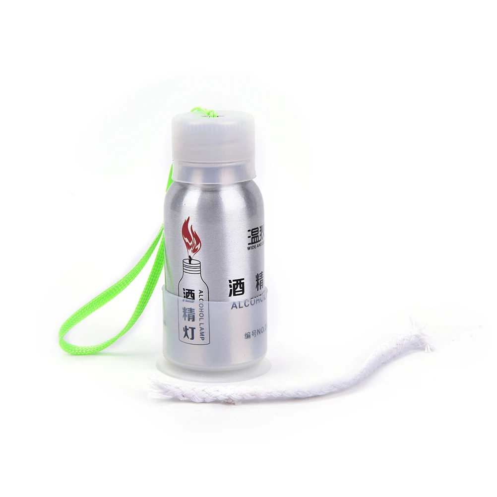 

1 Set Portable Durable Alcohol Lamp Lab Equipment Heating Camping Picnic Tools Silver color 50ml Drop shipping