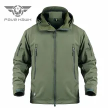 Армейское камуфляжное Пальто Военная тактическая куртка Мужская мягкая оболочка водонепроницаемая ветрозащитная куртка зимнее пальто с капюшоном