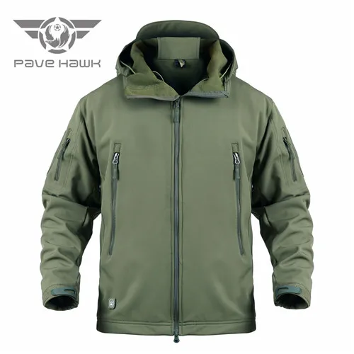 

Army Camouflage Coat Military Tactical Jacket Men Soft Shell Waterproof Windproof Jacket Winter Hooded Coat