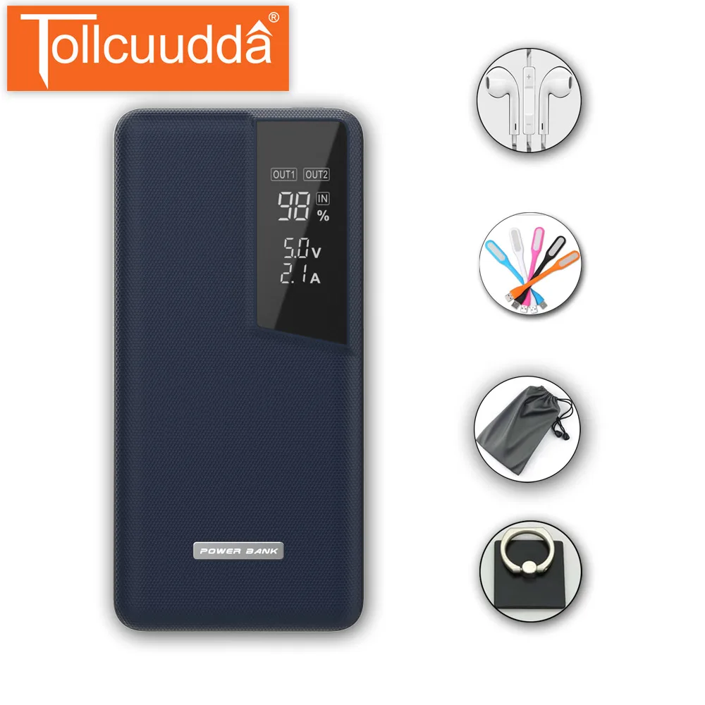 Tollcuudda phone charger Power Bank Supply digital External Battery paverbank For Iphone Huawei Xiaomi Vivo Double Charging Tollcuudda phone charger Power Bank Supply digital External Battery paverbank For Iphone Huawei Xiaomi Vivo Double Charging