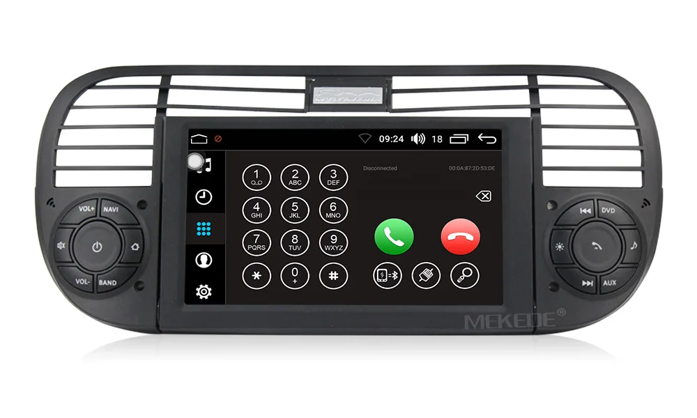 Discount Car Multimedia player PX5 Android 8.0  CAR DVD radio stereo player for FIAT 500 2007-2016 with WIFI BT 3G 2G RAM 32G ROM 10