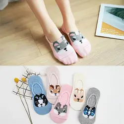 Korean Summer women's shallow mouth cartoon invisible socks Thin Breathable cotton socks cartoon dog animal socks Kawaii sox Korean Summer women's shallow mouth cartoon invisible socks Thin Breathable cotton socks cartoon dog animal socks Kawaii sox