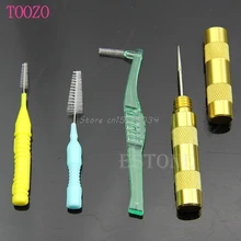 Аэрограф пистолет насадка для очистки ремонтный набор инструментов набор игл и щеток S08 и Прямая поставка