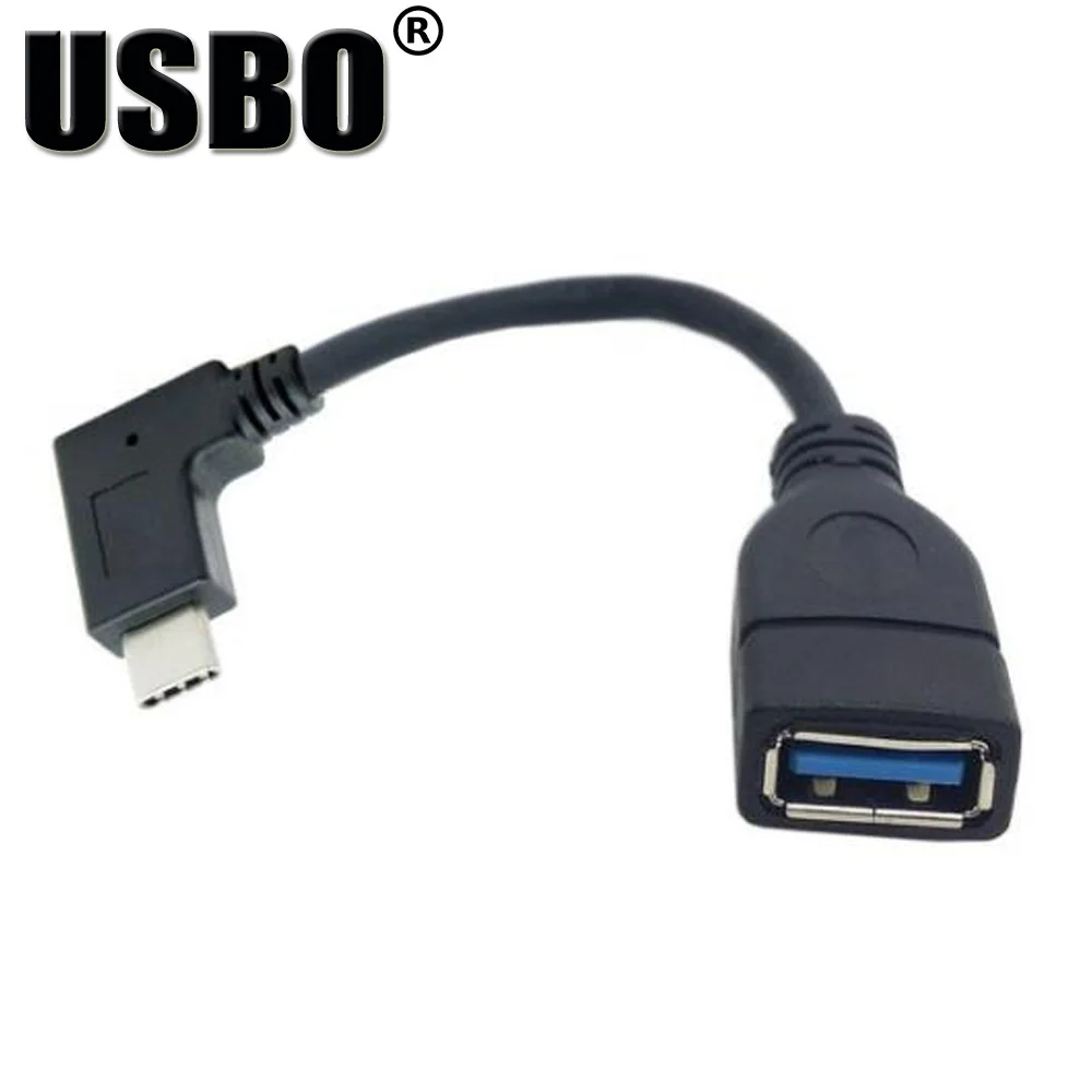Высокое качество; цвет черный, белый; 0,1 м USB3.1 Тип C линия передачи данных Высокоскоростная Тип C male к муфтовый стыковочный USB 3,0 OTG USB соединительный кабель с разъемом USB
