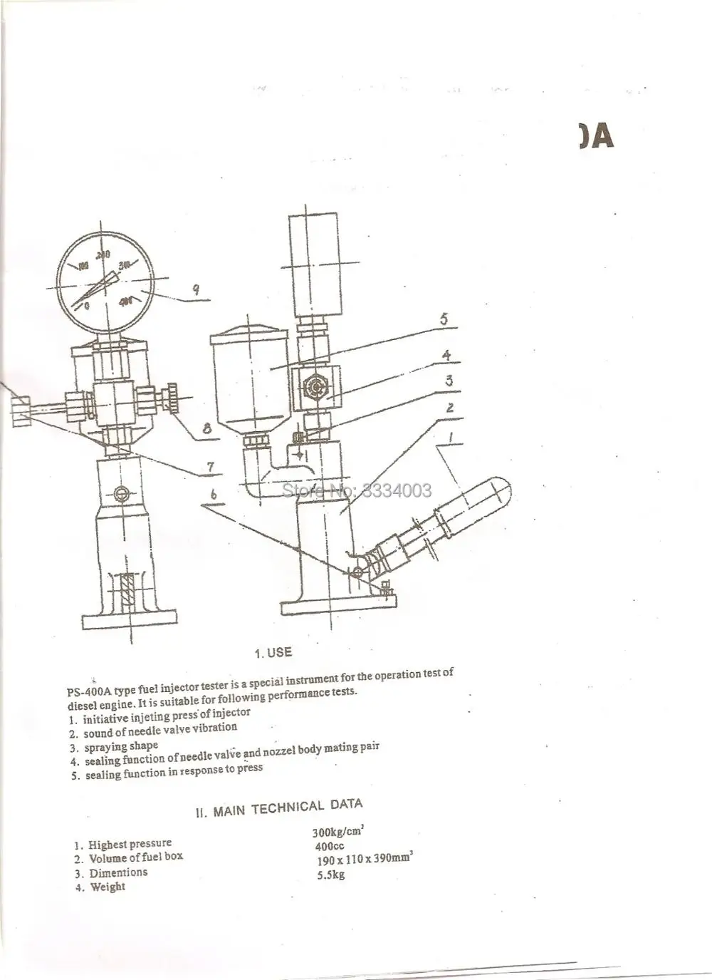 PS400A tech
