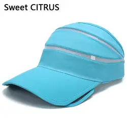 Милая Цитрусовая летняя Солнцезащитная шляпа modis Солнцезащитная пустая верхняя Выдвижная пластиковая шляпа для верховой езды УФ