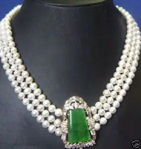 

surprisingly freshwater pearl Necklace emerald