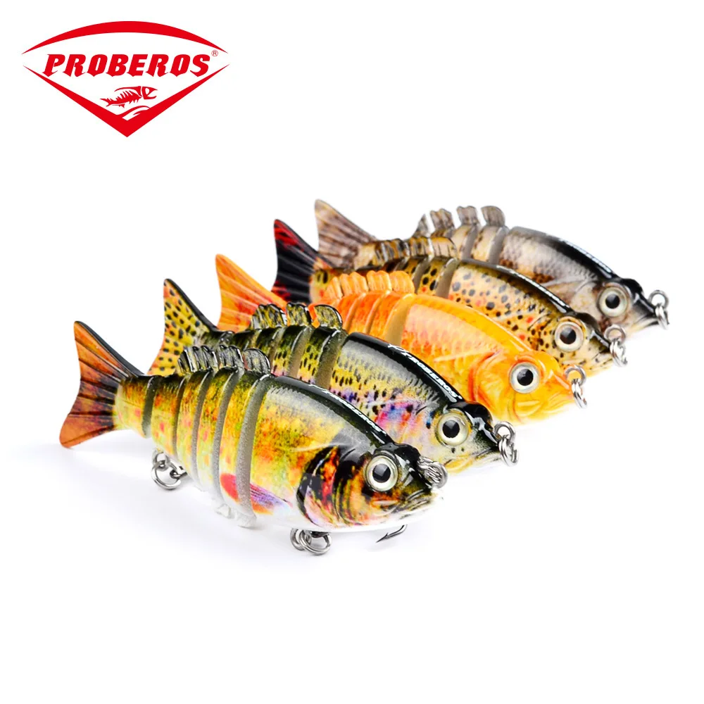 

1Pc 11g/90mm Multi Jointed Sections Fishing lures Wobbler Bait Pesca 6 Segments Crankbait Hard Baits Artificial Bionic Lures