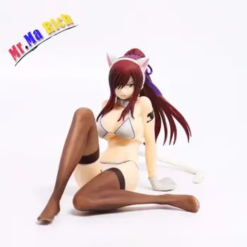 

15 Cm Fairy Tail Fairy Queen Shukatore Irisa Sitting Posture Swimsuit Doll Resin Action Collectible Toy Sexy Figure