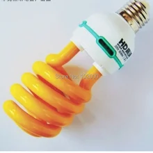 220 v E27 энергосберегающие лампы 13 w желтая трубка репелленты окружающей среды триколор энергосберегающие лампы видео инфракрасный