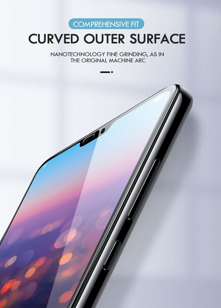 15D закаленное стекло для huawei P30 P20 P10 Lite Защитная пленка для экрана для Honor 10 9 светильник huawei P30 P20 Pro защитное стекло