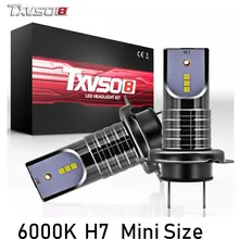 TXVSO8 2PCS H7 LED Car Light Bulbs CSP Chips-30000LM 6000K bombilla Led Fog Headlight Bulb 55W Auto ampoule 12V Front Headlamp TXVSO8 2PCS H7 LED Car Light Bulbs CSP Chips-30000LM 6000K bombilla Led Fog Headlight Bulb 55W Auto ampoule 12V Front Headlamp