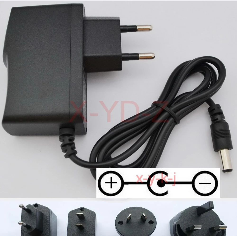 1PCS AC /DC 9V 1A power adapter Reverse Polarity Negative For BOSS PSA ...