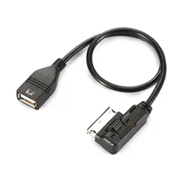 Аудио Кабели ами MMI MDI к USB Женский синхронизации данных зарядный адаптер для A4L Audi A3 A5 A6L A8 Q3 q5 Q7