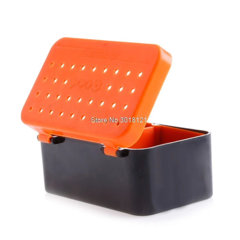 2 Compartments Fishing Baits Earthworm Worm Lure Tackle Box Storage Case 2 Sizes
