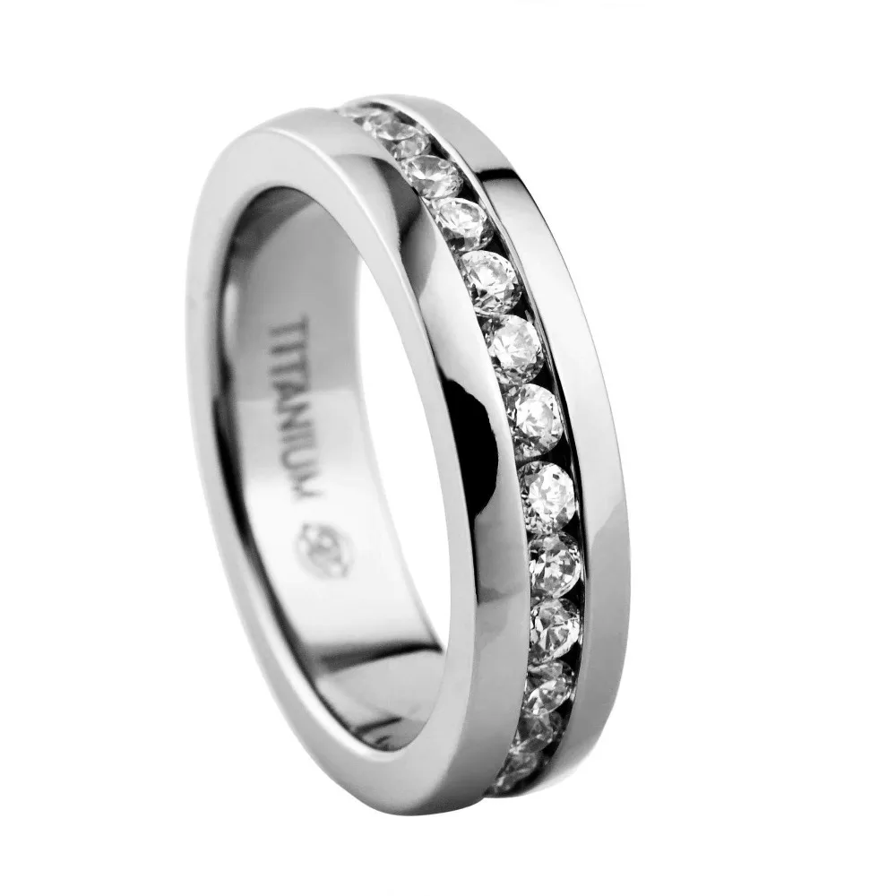 

6mm Titanium Rings Simple Wedding Couples Rings Bijouterie